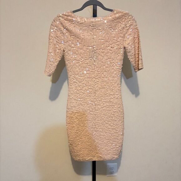 BCBGMaxAzria Maura Rose Sequin Dress - Picture 9 of 9